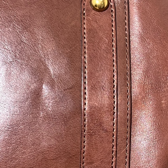 EUC Large dark brown leather Banana Republic satchel - Picture 11 of 11